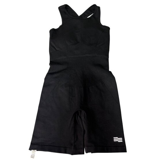 Role Womens Black Sleeveless‎ One-Piece Bodysuit Biker Romper S Nylon Blend - Picture 1 of 7